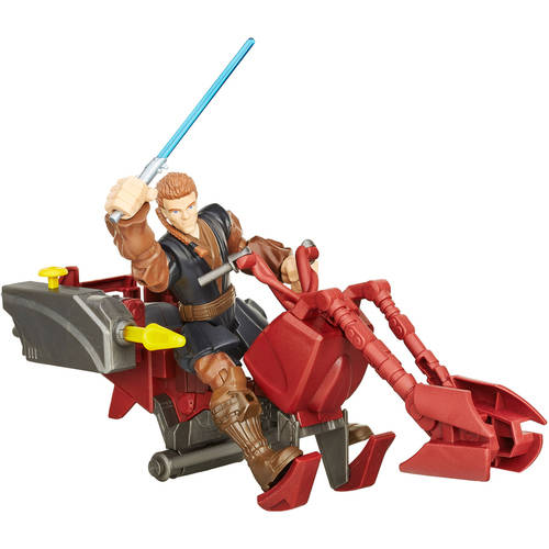 Figura Star Wars Hero Mashers Anakin Skywalker Con Jedi Speeder -Hasbro- Figura Star Wars Hero Mashers Anakin Skywalker Con Jedi Speeder -Hasbro-