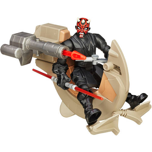 Figura Star Wars Hero Mashers Darth Maul Con Sith Speeder -Hasbro- Figura Star Wars Hero Mashers Darth Maul Con Sith Speeder -Hasbro-