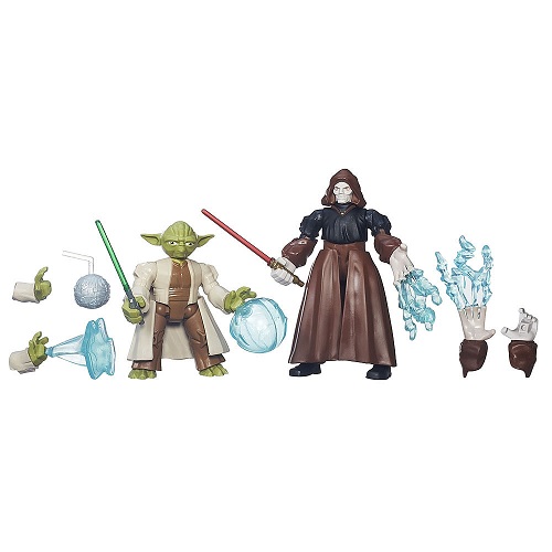 Figura Star Wars Hero Mashers Yoda Vs Palpatine -Hasbro- Figura Star Wars Hero Mashers Yoda Vs Palpatine -Hasbro-