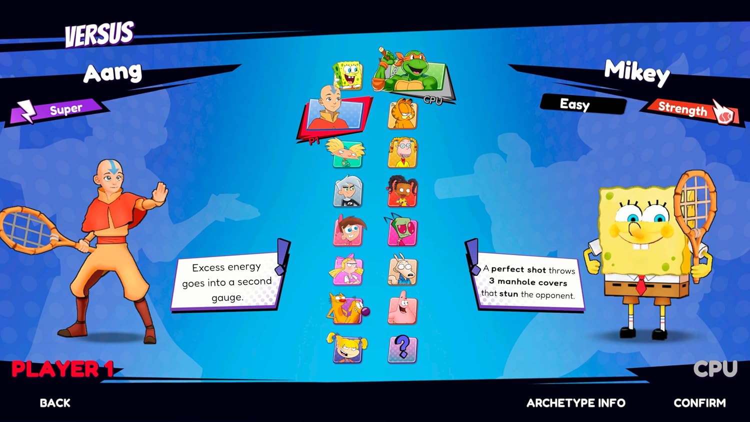 Nickelodeon Extreme Tennis: Next! - Screenshot 1 Nickelodeon Extreme Tennis: Next! - Screenshot 1