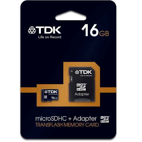 Tarjeta Micro Sd 16gb Class 10 Con Adaptador Sd (Tdk) 