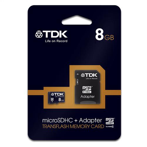 Tarjeta Micro Sd 8gb Class 10 Con Adaptador Sd (Tdk) 