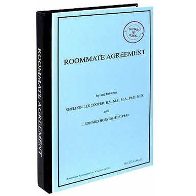 The Big Bang Theory Roomate Agreement Journal (Cuaderno 160 Hojas) 