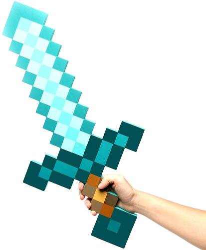 Minecraft Diamond Sword (Tamaño Real) 