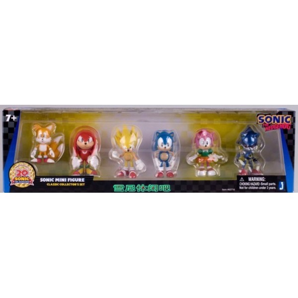 Figuras Sonic 20th Anniversary (Pack 6 Mini Figuras) 