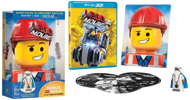 Lego Movie 3D Everything Is Awesome Edition (3D + 2D + Dvd + Figura) 