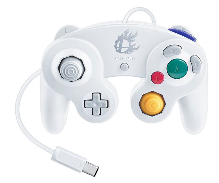 Control Gamecube Blanco Para Wiiu 