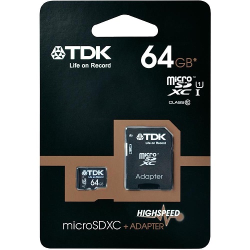 Tarjeta Micro Sd 64gb Class 10 Con Adaptador Sd (Tdk) 