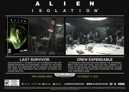 Alien Isolation Nostromo Edition ( Reserva ) 
