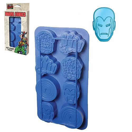 Molde Silicona Cubos Hielo Marvel Heroes 