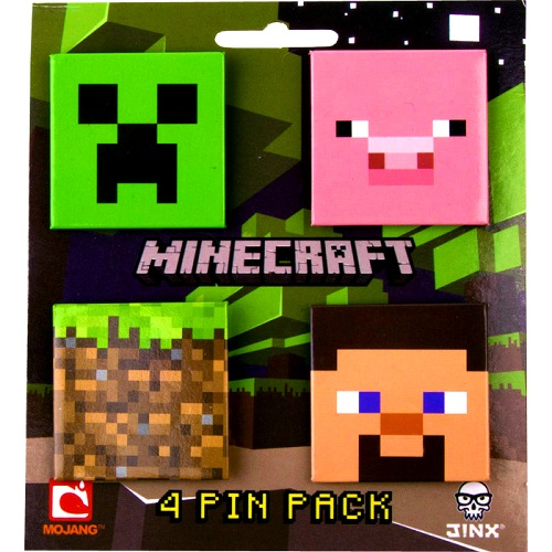 Minecraft - Pack de 4 Pins - Jinx (Oferta Halloween) 