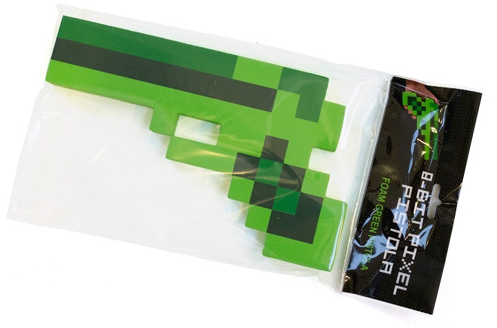 Pistola 8 Bit Pixelada Verde (Oferta Cyberweek) 