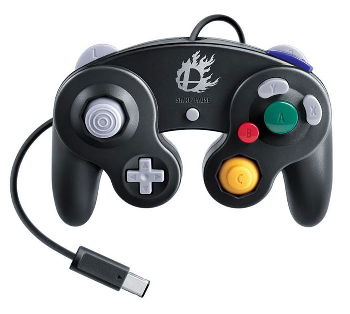 Control Gamecube Negro Para Wiiu 