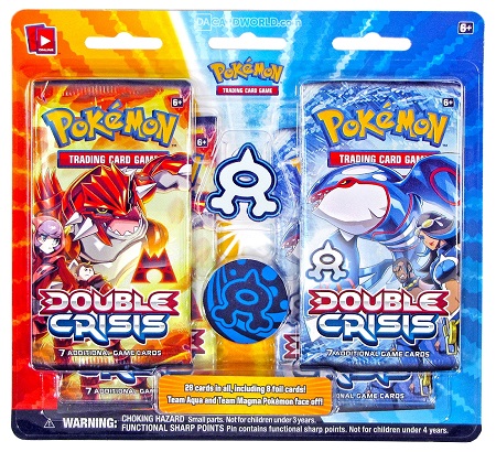Pokemon Double Crisis Aqua Vs Magma + Pin + Matchcoin (TCG) 