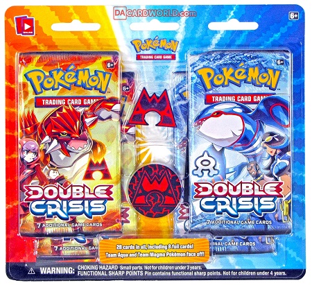 Pokemon Double Crisis Aqua Vs Magma + Pin + Matchcoin (TCG) 