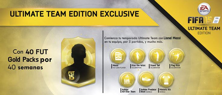 FIFA 15 Ultimate Team PS4 (Oferta Cyber Weekend) 