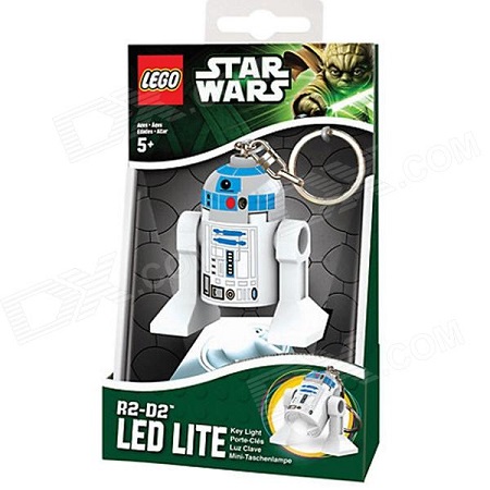 Llavero Con Luz Led Lego Star Wars R2 D2 