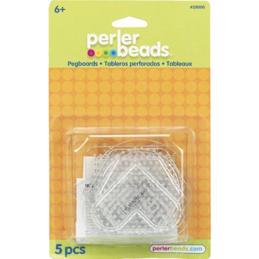 Perler Beads Pegboard Transparente Con Formas (Set de 5) 