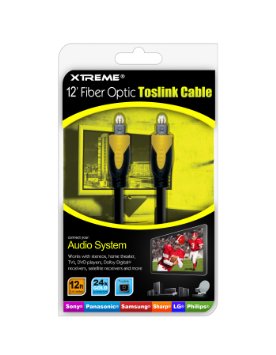 Cable Audio Optico Toslink Xtreme 3.6mts. 