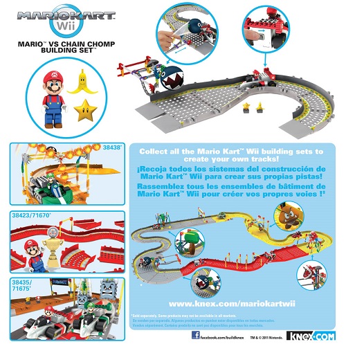 Knex Mario Kart Mario Vs Chain Chomp Buiding Set 