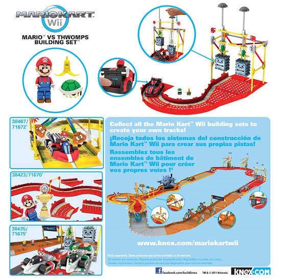 Knex Mario Kart Mario Versus The Thwomps Building Set 