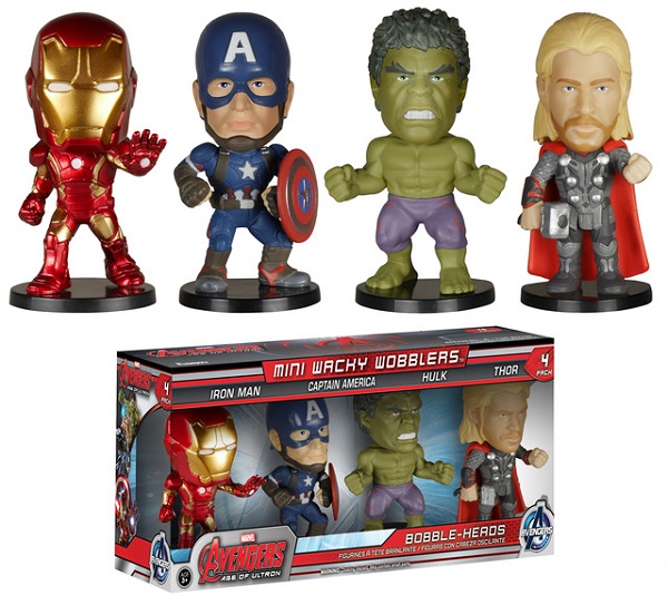 Figuras Avengers Age Of Ultron Mini Wacky Wobbler - 4 Figuras (Venta Especial) 