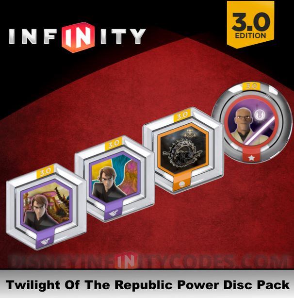 Disney Infinity 3.0 Edition Star Wars Twilight Of The Republic Power Disc Pack 
