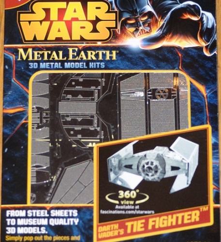 Figura Star Wars Darth Vader Tie Fighter Armable Metalica 