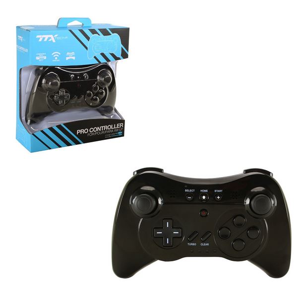 Wii U Pro Controller Negro (Venta Especial Halloween) 