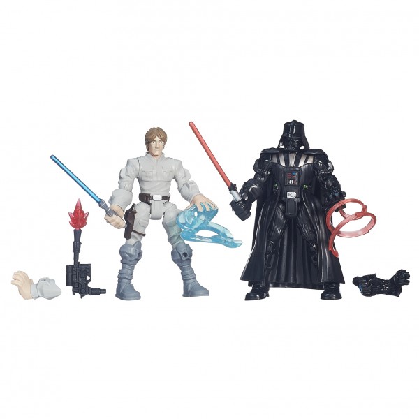 Figura Star Wars Hero Mashers Luke Skywalker Vs Darth Vader -Hasbro- 