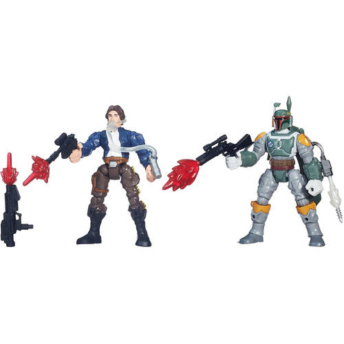 Figura Star Wars Hero Mashers Han Solo Vs Boba Fett -Hasbro- 