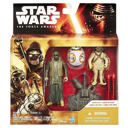 Figuras Star Wars Bb-8 - Unkars Thug - Jakku Scavenger -Hasbro- 