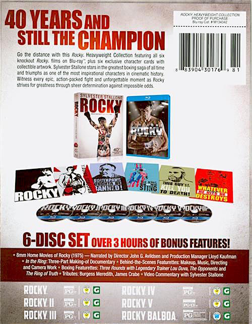 Rocky Heavyweight Collection 40th Anniversary Edition (6 Peliculas) 