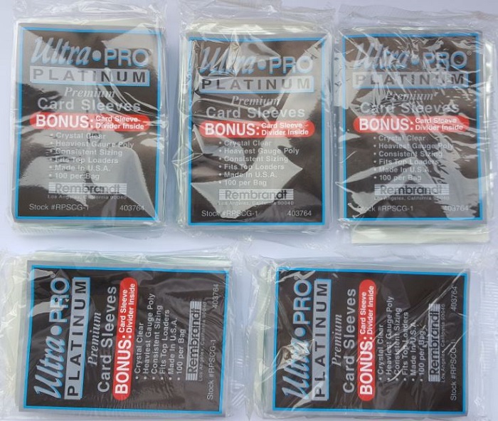 Protector Cartas Ultra Pro Transparentes 5 Paquetes 500 Unidades(Mayo Final) 