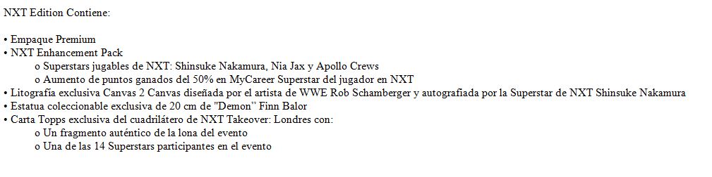 WWE 2K17 Nxt Edition 