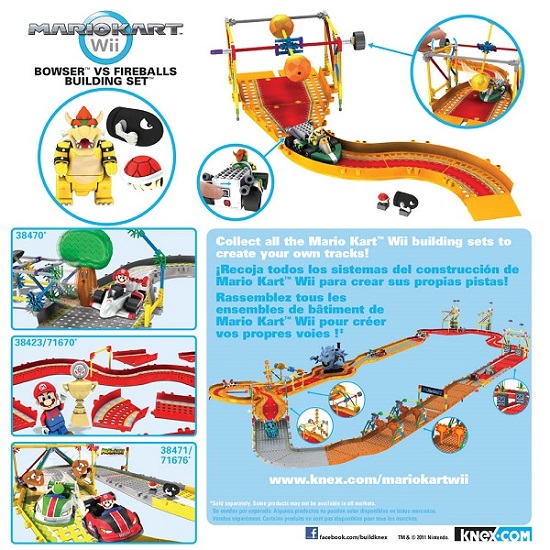 Oferta Knex Mario Kart Bowser Vs Fireballs Building Set 