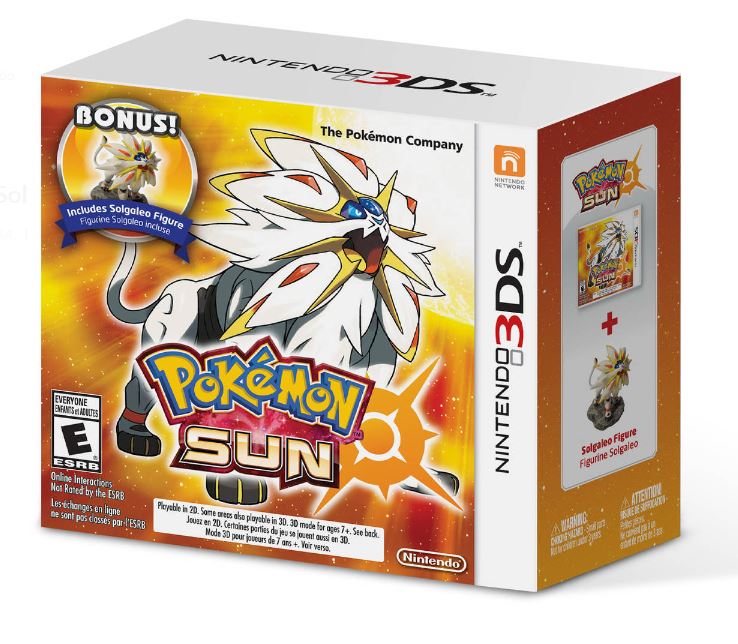 Pokemon Sun + Figura Solgaleo 