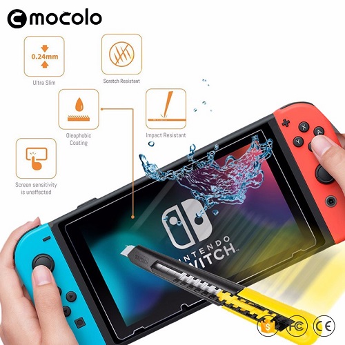 Protector Pantalla Nintendo Switch Vidrio Templado (Mocolo) 