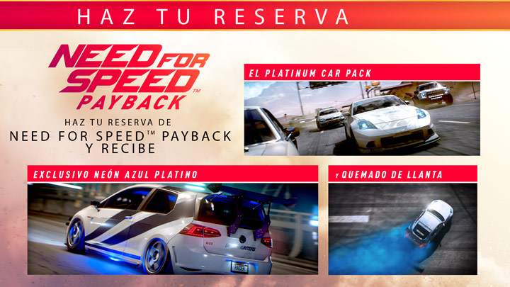 Need For Speed Payback (Reserva 39900) 