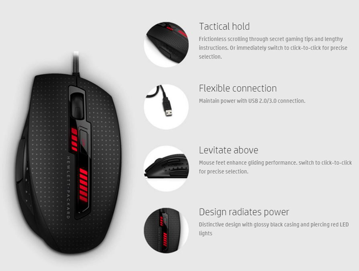 Gaming Mouse Hp X9000 Omen 