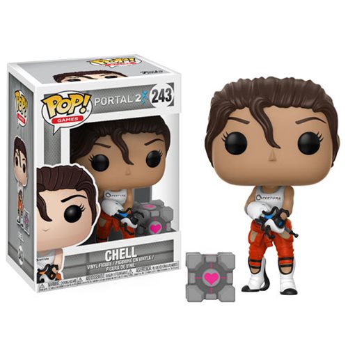 Figura Portal Chell With Portal Gun Funko Pop! 