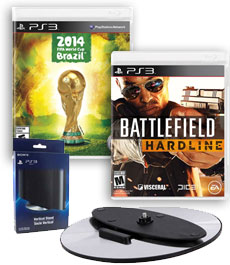 1 Pack Navidad Battlefield Hardline + FIFA World Cup Brazil + Base Consola 
