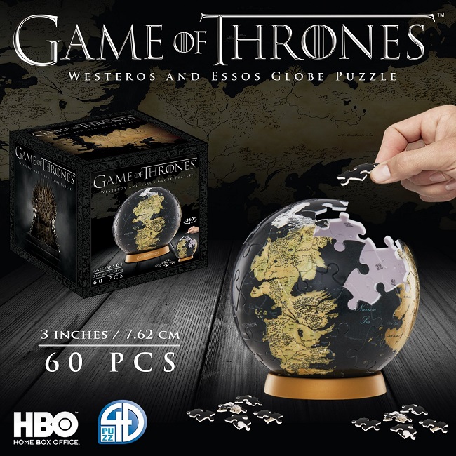 Puzzle 3D Game Of Thrones Westeros And Essos (7,6cms Altura - 60 Piezas) 