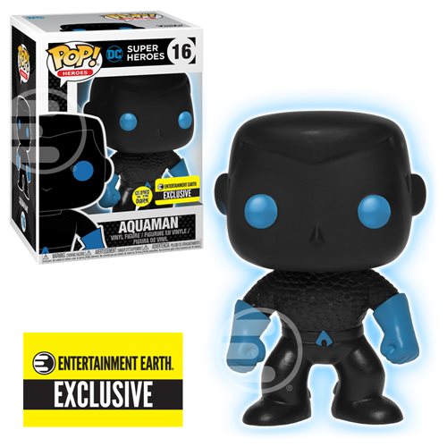 Figura Justice League Silueta Aquaman Funko Pop! (Brilla En Oscuridad) 