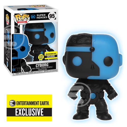 Figura Justice League Silueta Cyborg Funko Pop! (Brilla En Oscuridad) 