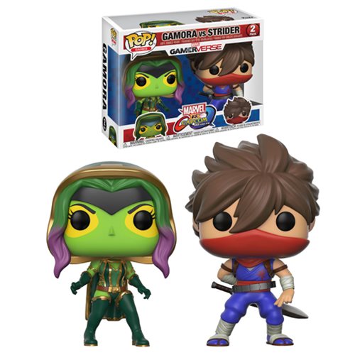 Figuras Marvel Vs Capcom Gamora Vs Strider Funko Pop! 