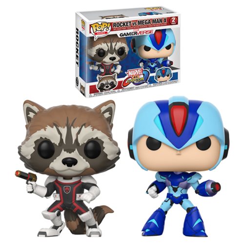 Figuras Marvel Vs Capcom Rocket Vs Mega Man Funko Pop! 