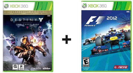 2 Juegos Completos Destiny The Taken King + F1 2012 