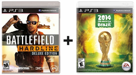 PS3 2 Juegos Completos Battlefileld Hardline + FIFA Wc 2014 Brazil (Oferta Especial) 