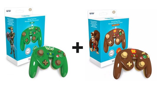 Wiiu Control Con Cable (Link) + Control Con Cable Donkey Kong (Oferta Especial) 